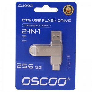 فلش 256 گیگ Oscoo CU002 OTG Type-C USB3.1