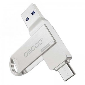 فلش 256 گیگ اوسکو Oscoo CU002 OTG Type-C USB3.1