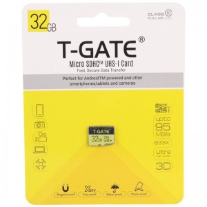 رم میکرو 32 گیگ تی گیت T-GATE 633x Ultra U1 C10 95MB/s
