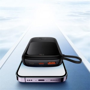 پاور بانک فست شارژ باسئوس Qpow Pro PPQD06010 QC3.0 PD 22.5W ظرفیت 10000 میلی آمپر ساعت