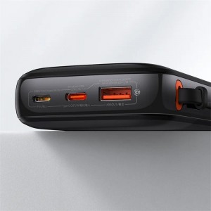 پاور بانک فست شارژ باسئوس Qpow Pro PPQD06010 QC3.0 PD 22.5W ظرفیت 10000 میلی آمپر ساعت