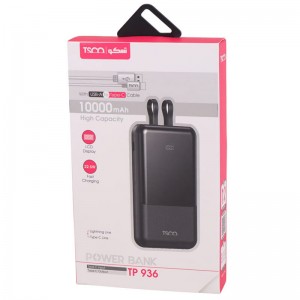 پاور بانک فست شارژ تسکو TP 936 QC3.0 PD 22.5W ظرفیت 10000 میلی آمپر ساعت