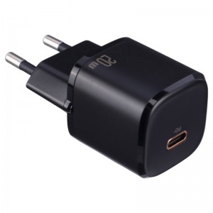 شارژر دیواری 20 وات یوسامز US-CC124 PD 3A + کابل تبدیل آیفونی