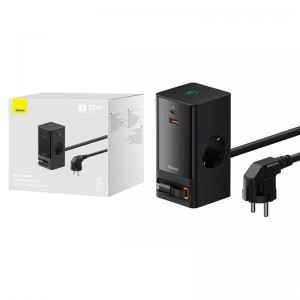 شارژر رومیزی فست شارژ 3 پورت Baseus Power Combo PSLR000301 65W