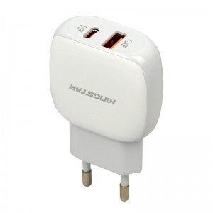 کلگی فست شارژ KingStar KW252PQ 2Port 3A QC3 PD 20W