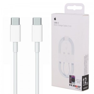 کابل تبدیل فست شارژ Apple A2795 Type-C To Type-C 60W 1m + سوزن سیم کارت