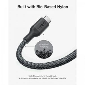 کابل تبدیل فست شارژ Anker A80b5 Type-C To Lightning PD 60W 0.9m