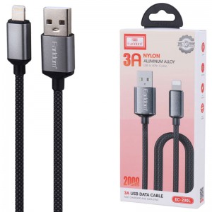 کابل لایتنینگ فست شارژ 3 آمپر ارلدام EC-200L طول 2 متر