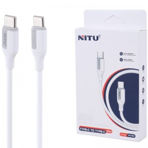 کابل تبدیل فست شارژ Nitu NC308 Type-C To Type-C 60W 1m