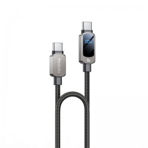 کابل تبدیل فست شارژ Yesido CA179 Type-C To Type-C 5A PD 100W 1.2m