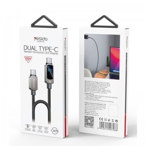 کابل تبدیل فست شارژ Yesido CA179 Type-C To Type-C 5A PD 100W 1.2m