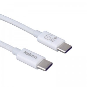 کابل تبدیل فست شارژ Hatron HC605HB Type-C To Type-C 65W 1m