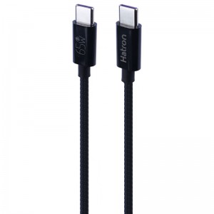 کابل تبدیل فست شارژ Hatron HC605HB Type-C To Type-C 65W 1m