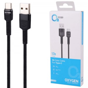 کابل تایپ سی فست شارژ Oxygen LX-10 5A 1m