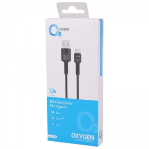کابل تایپ سی فست شارژ Oxygen LX-10 5A 1m