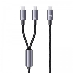 کابل 2 سر فست شارژ Usams SJ740 60W 1.2m