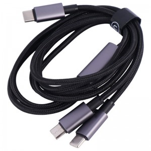 کابل 2 سر فست شارژ Usams SJ740 60W 1.2m