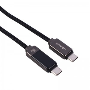 کابل تبدیل فست شارژ Usams US-SJ744 Type-C To Type-C 100W 1.2m