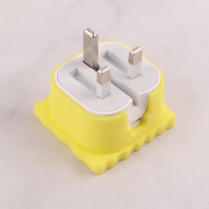 ست محافظ کابل و کلگی شارژر سیلیکونی آیفون طرح باب اسفنجی