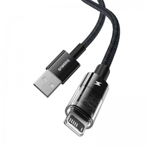کابل لایتنینگ فست شارژ 2.4 آمپر باسئوس Gem P10373003111 طول 1 متر