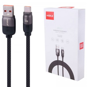 کابل تایپ سی فست شارژ 66 وات هیسکا Jelly LX-901AC طول 1 متر