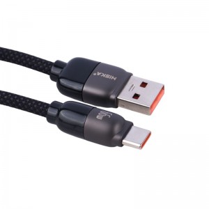 کابل تایپ سی فست شارژ 66 وات هیسکا Jelly LX-901AC طول 1 متر