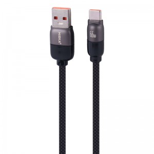 کابل تایپ سی فست شارژ 66 وات هیسکا Jelly LX-901AC طول 1 متر