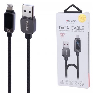 کابل آیفونی فست شارژ Yesido CA128L 12W 1.2m