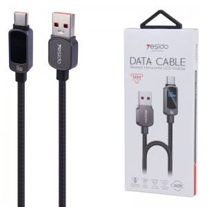 کابل تایپ سی فست شارژ Yesido CA128C 66W 1.2m