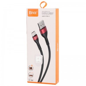 کابل تایپ سی فست شارژ Biva C-16T 3A 1.2m