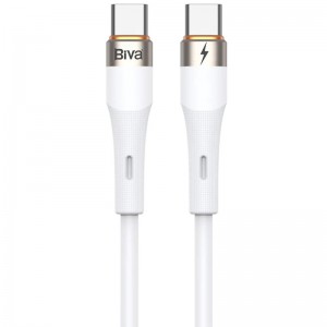 کابل تبدیل فست شارژ Biva C-21CC Type-C To Type-C 3A 1.2m