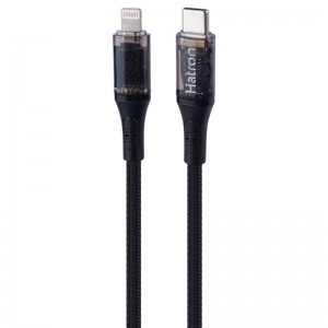 کابل تایپ سی به لایتنینگ فست شارژ 20 وات هترون HC612IDB طول 1 متر