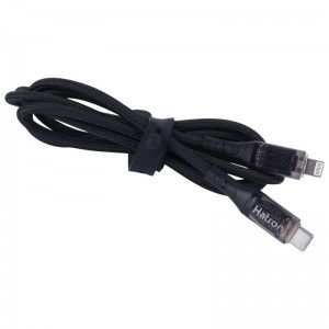 کابل تایپ سی به لایتنینگ فست شارژ 20 وات هترون HC612IDB طول 1 متر