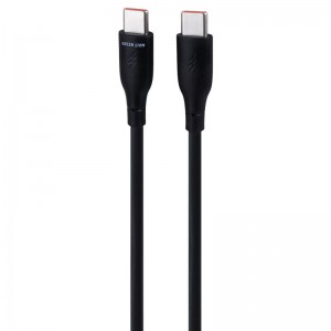 کابل تبدیل فست شارژ Green Lion GNPVCUSCTCBK Type-C To Type-C QC 60W 1m