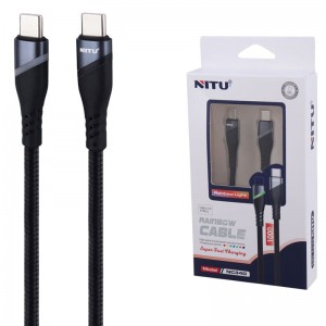 کابل تبدیل فست شارژ Nitu NC340 Type-C to Type-C 1m