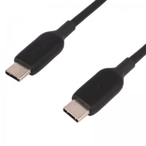 کابل تبدیل فست شارژ Anker PowerLine III A8852H11 Type-C to Type-C PD 60W 90cm