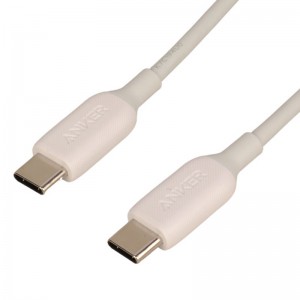 کابل تبدیل فست شارژ Anker PowerLine III A8852H11 Type-C to Type-C PD 60W 90cm