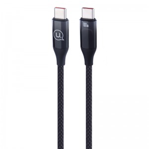 کابل تبدیل فست شارژ Usams US-SJ640 Type-C To Type-C PD 100W 1.2m