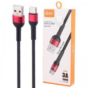 کابل تایپ سی فست شارژ 3 آمپر بیوا C-15T طول 1.2 متر