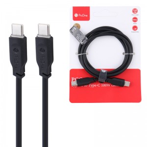 کابل دو سر تایپ سی فست شارژ 100 وات پرووان PCC142 طول 1.2 متر