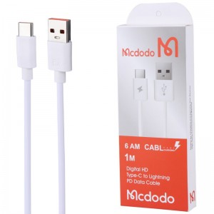 کابل تایپ سی فست شارژ 6 آمپر Mcdodo Highcopy طول 1 متر