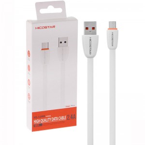 کابل میکرو یو اس بی فست شارژ Hicostar HS-129M 2.4A 1m