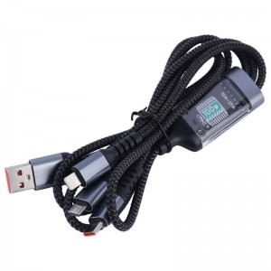 کابل 3 سر فست شارژ TDA-218 100W 1.2m