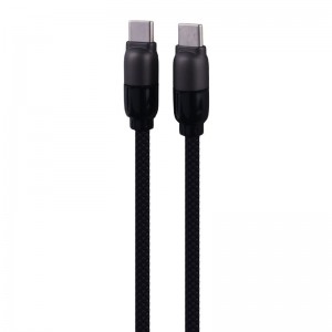 کابل دو سر تایپ سی فست شارژ 60 وات هیسکا LX-901CC طول 1 متر