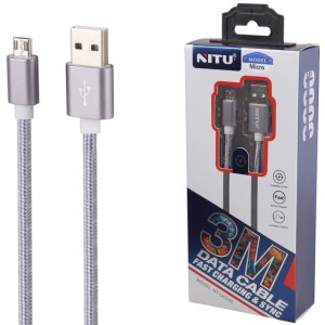 کابل میکرو یو اس بی فست شارژ نیتو NT-UC040 طول 3 متر