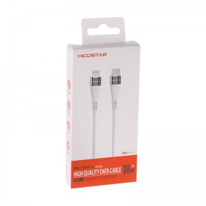 کابل تبدیل کوتاه فست شارژ Hicostar HS-180C-L Type-C To Lightning PD 30W 20cm