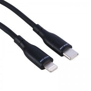 کابل تبدیل فست شارژ Green Lion GNPVCUSCLGBK Type-C TO Lightning QC 18W 1m