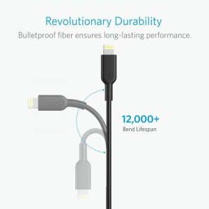 کابل لایتنینگ فست شارژ انکر PowerLine II A8432 طول 0.9 متر