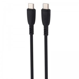 کابل کوتاه دو سر تایپ سی فست شارژ 60 وات ایکس او XO-NB-Q248B طول 25 سانتی متر