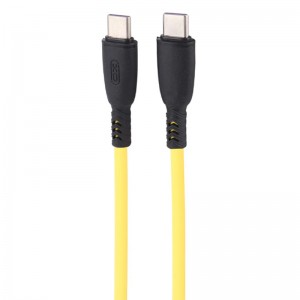 کابل کوتاه دو سر تایپ سی فست شارژ 60 وات ایکس او XO-NB-Q248B طول 25 سانتی متر